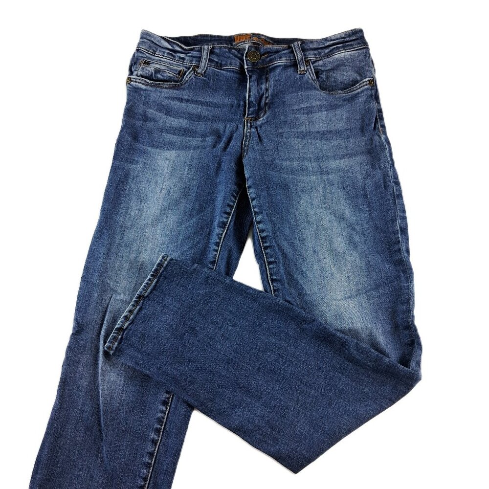 Kut From The Kloth Mid Rise Straight Leg Jeans Women's Size 8 Dark Wash